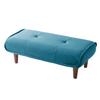 Cellutane Made In Japan Ottoman Stool with Waraku No Pocket Task High (Cellutane) Footrest, Kiwami, 2-Seater, Coil, Blue, Resilience, A280p-585BL