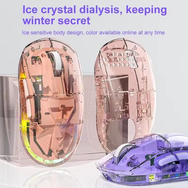 AULA SC660 Wireless Bluetooth Mouse E-sports Mouse Three-Mode Connection Lightweight Mouse Type-C Charging Game Office Girls Boy