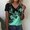 Summer  WomensT-shirt Floral Print Short Sleeve Tops Casual Everyday Sweatshirts Fashion Ladies T-shirts Plus Sized Y2k Clothes