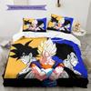 Vegito Pattern Bedding Quilt Set Quilt Cover Pillowcase Home Birthday Gift(1 * duvet cover + 2 * pillowcase, without core)