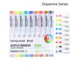 Quick Drying Acrylic Marker Pen 9-Colors Art Watercolor Pen Professional Colour Pen  Graffiti