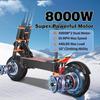 Электросамокат TOURSOR X8 Pro для взрослых, двойной двигатель 8000 Вт, 60 В 38 Ач, 14-дюймовый внедорожный самокат, максимальная скорость 100 км/ч, максимальный запас хода 120 км