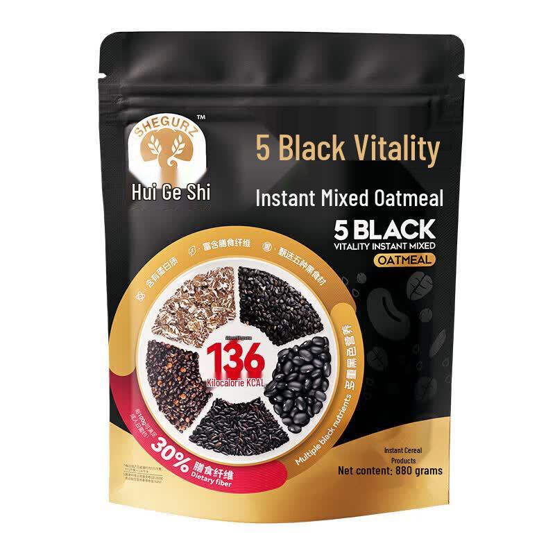 SHEGURZ 5 Black Instant Mixed Oatmeal with Beetroot & Red Dates