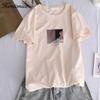 Hirsionsan Kawaii Printing T Shirt Women New Summer Women Harajuku Light Color Tees O-Neck Loose Tee Tops Short Sleeve T-Shirt