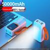 HANDUNYOU 50000 мАч 100 Вт Супербыстрая зарядка Power Bank
