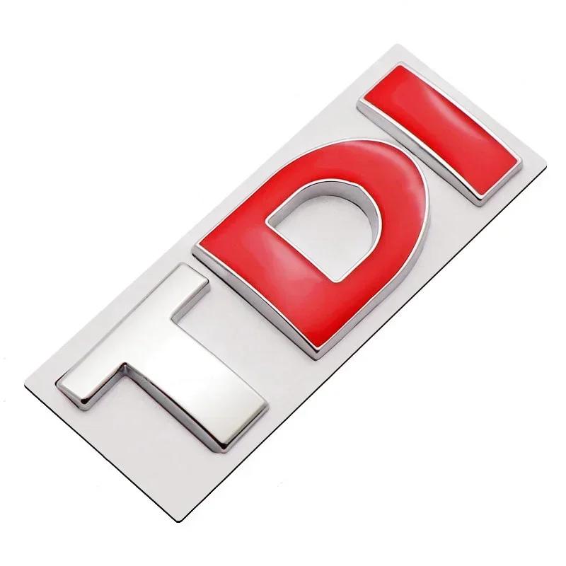 3D Metal Letters For Car Stickers TDI Letters VW Golf 4 5 6 7 JETTA PASSAT MK2 MK4 MK5 MK6 MK7 TDI Emblem Logo Badge Accessories zd1