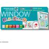 Solid Gouache Paint Sticks 10g for Window, Ceramic or Mirror - 12 Assorted Colors - Window One - Playcolor - 02011