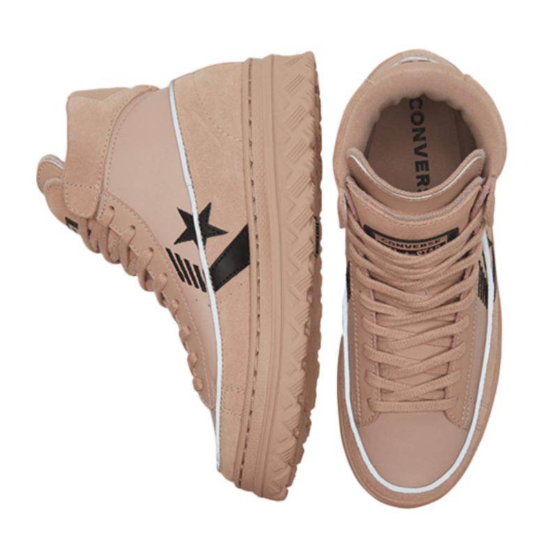 Converse Баскетбольные кроссовки Cons Pro Leather Round Toe High Top Unisex Lotus Root Powder