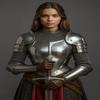 Lady Knight Armor 18-Gauge Steel Medieval Full Body Cosplay Gift for Mother, Sister, Girlfriend, Wife