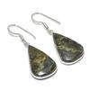 Dragon Blood Gemstone 925 Sterling Silver Jewelry Earring 1.65"