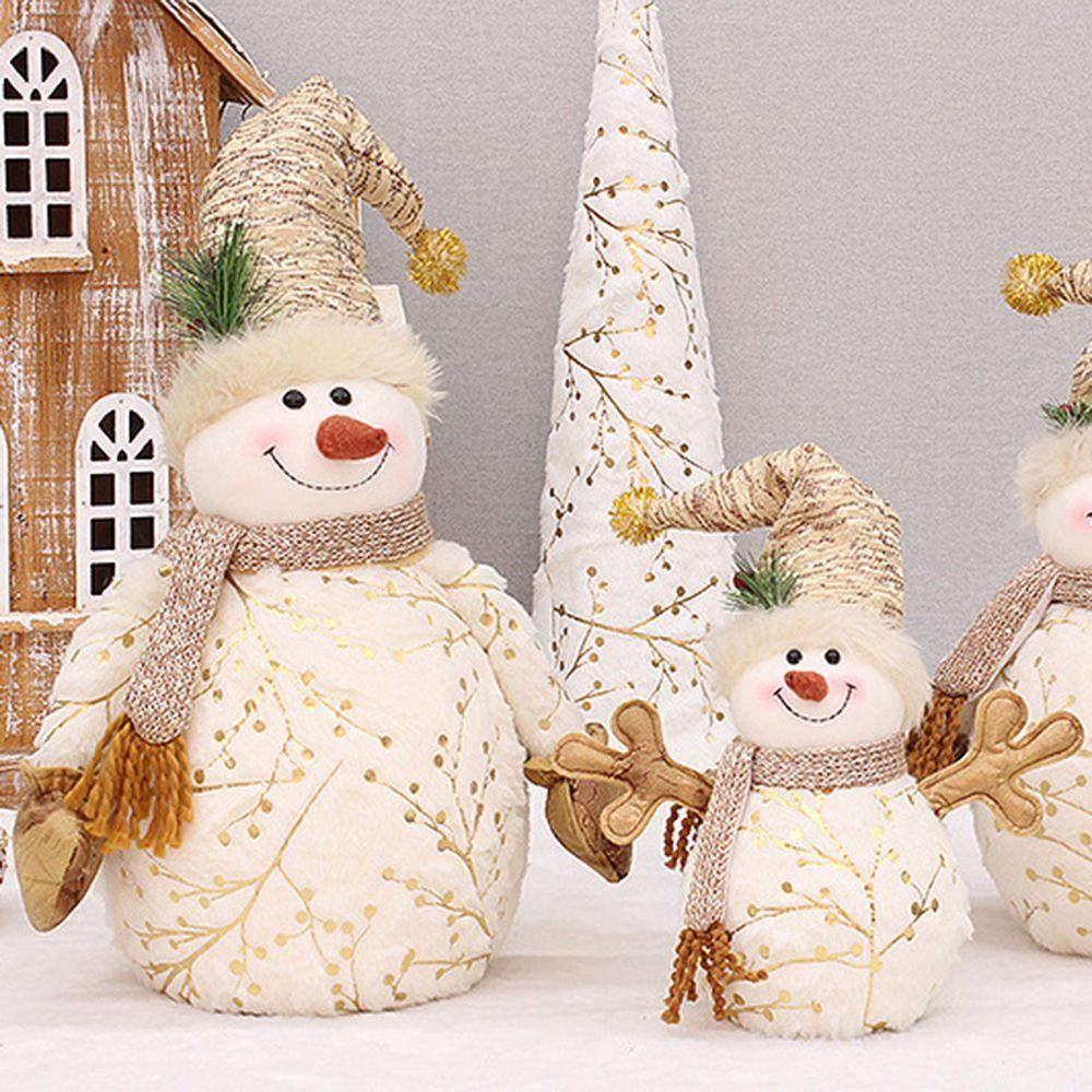 Декор Плюшевые игрушки Мягкие игрушки Праздничные атрибуты Снеговик Кукла Украшения для кукол Рождественские украшения