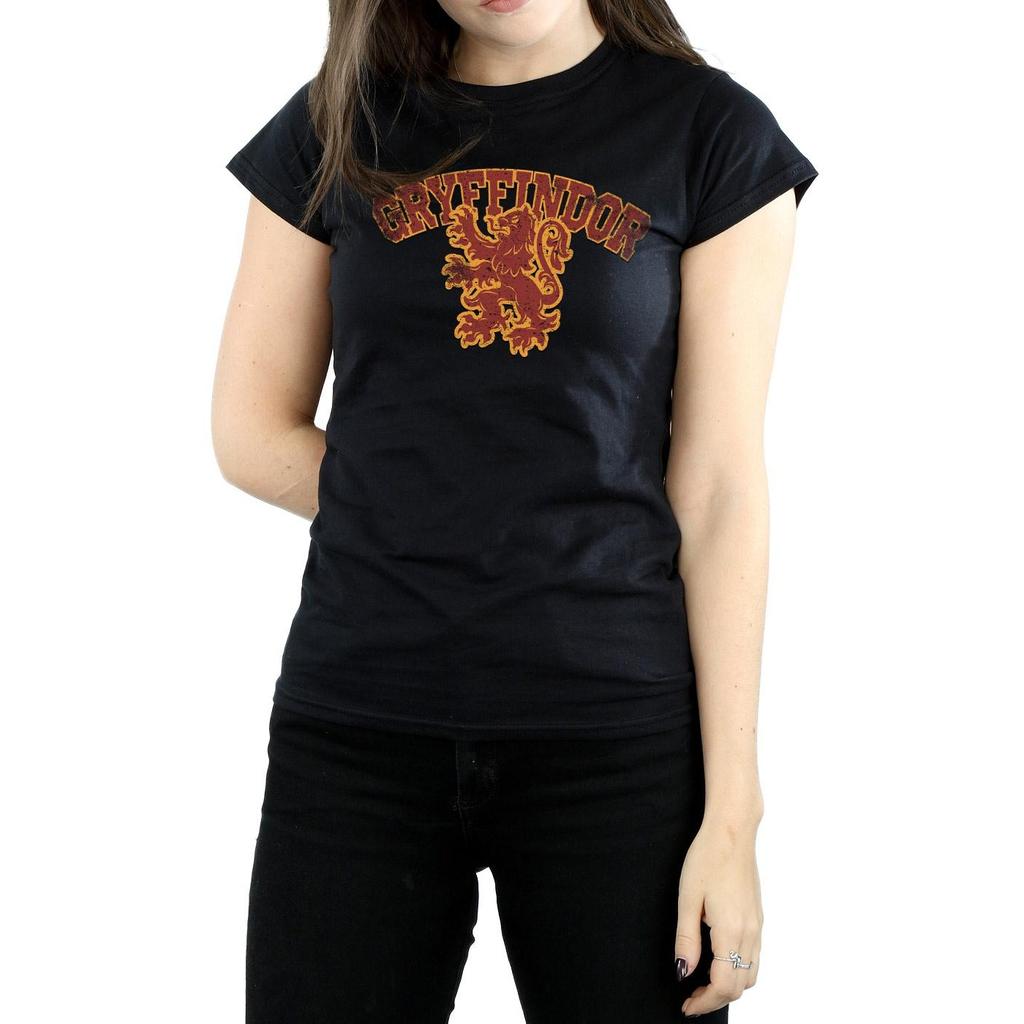 Harry Potter Womens/Ladies Gryffindor Sport Emblem Cotton T-Shirt