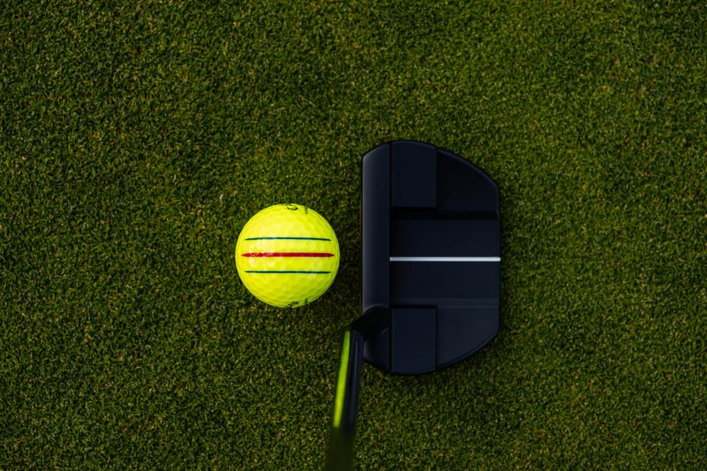 Мяч для гольфа Callaway CHROME TOUR YLW 24 TRIPLE TRACK 1 дюжина (12 шт.) 4-х компонентная конструкция Triple Track желтый