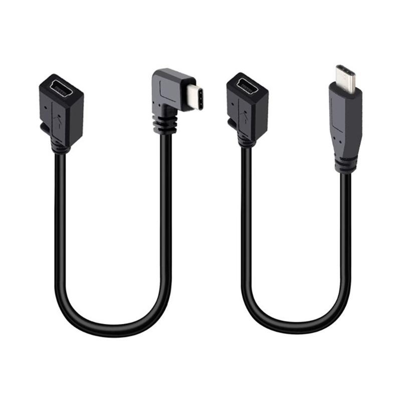 USB 5Pin Female to Type C Male Conversion Adapter Cable Converter Wire Support 5V2A Charge & 480Mbps Data Transfer