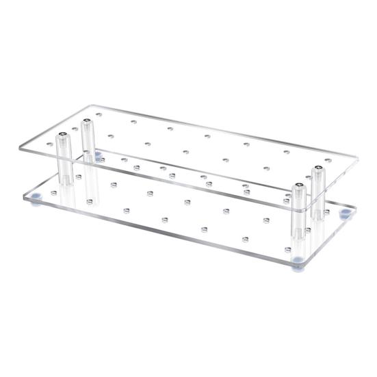 Acrylic Cake Pop Stand Clear Lollipop Display Holder with 21 Holes Reusable Dessert Display Rack for Home Kitchen Bakery