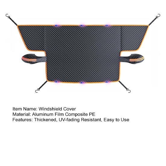 Магнитный чехол на лобовое стекло автомобиля, 4-слойный чехол для лобового стекла, защита от снега, льда, солнца и мороза для большинства автомобилей, внедорожников, грузовиков