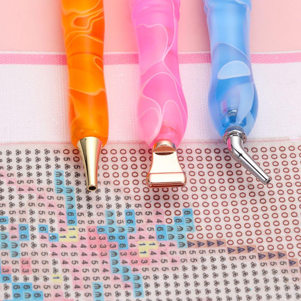 Resin Diamond Painting Pen Alloy Replacement Pen Heads Point Drill Pen Diamond Painting Glue Clay