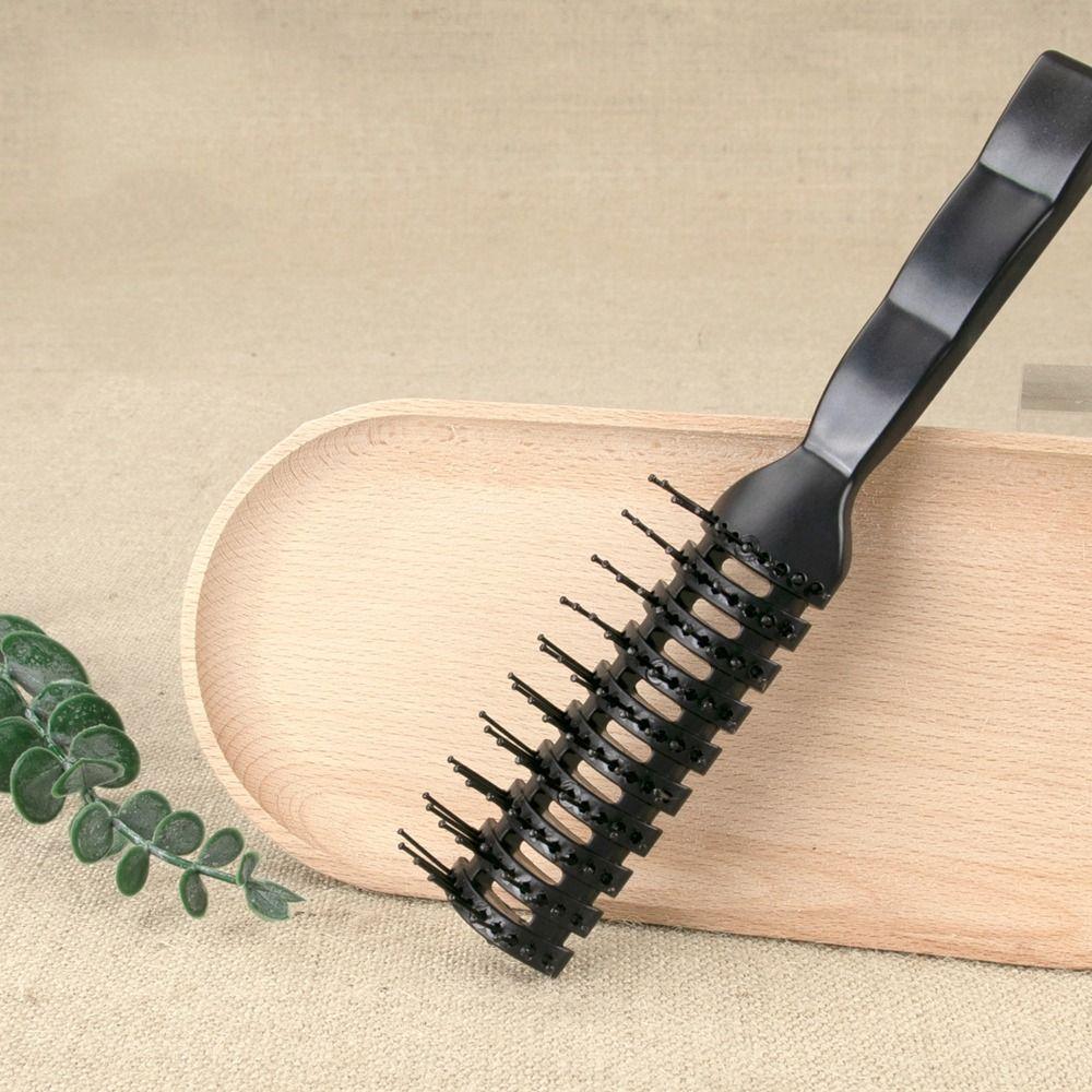 Plastic Anti-static Heat Comb Professional Massage Ribs Hair Comb Detangling Vent Brush  Men/Boy