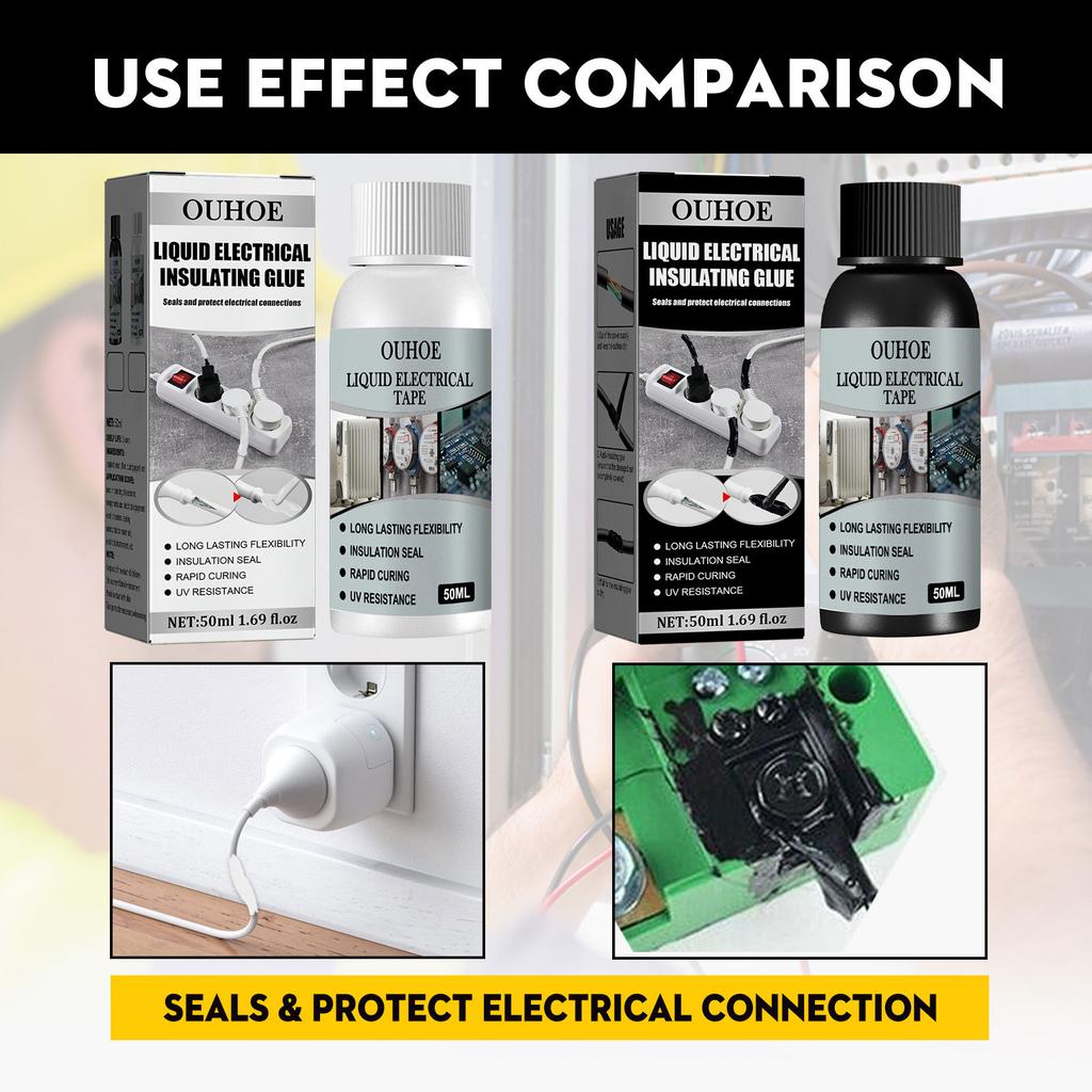 Insulation Electrical Sealant Liquid Tape High Temperature Resistant Glue Waterproof Electrical Wire Cable Fix Glue