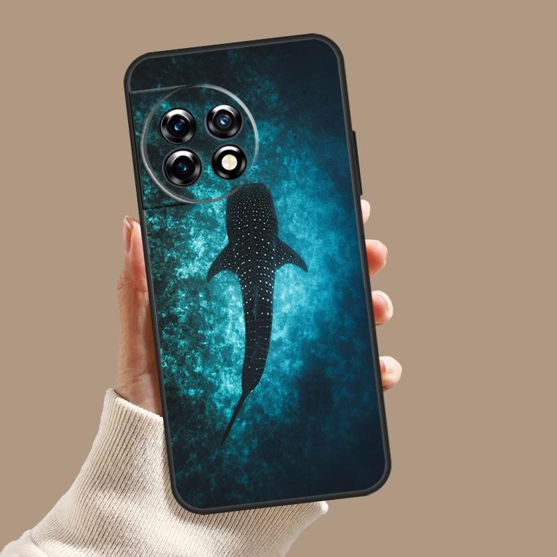 Ocean Whale Shark Swimming Case For OnePlus 10T 8T 9R 10R 12R OnePlus 12 11 9 10 Pro Nord 2 CE 3 Lite N10 N20 N30 Cover