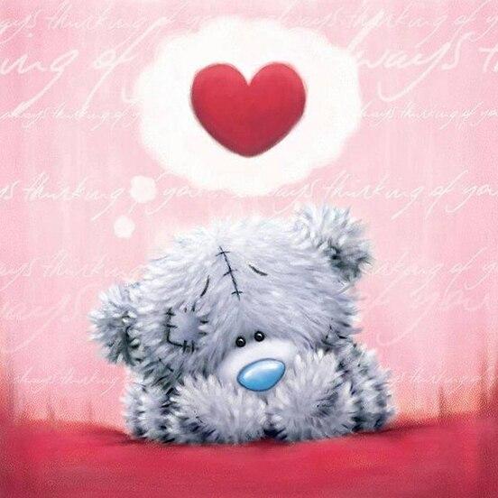 5D DIY алмазная живопись медведь любовь мультфильм вышивка крестиком мозаика украшение стены детские подарки ручной работы художественный набор