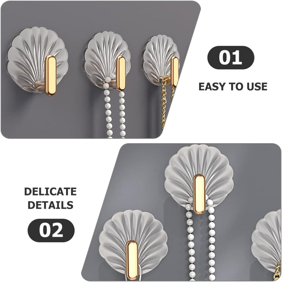 Настенные крючки для одежды 4 шт. настенный крючок в виде ракушки самоклеящийся ключ шляпа пальто одежда полотенце крючки для халата настенные вешалки домашний декор вешалка для ключей