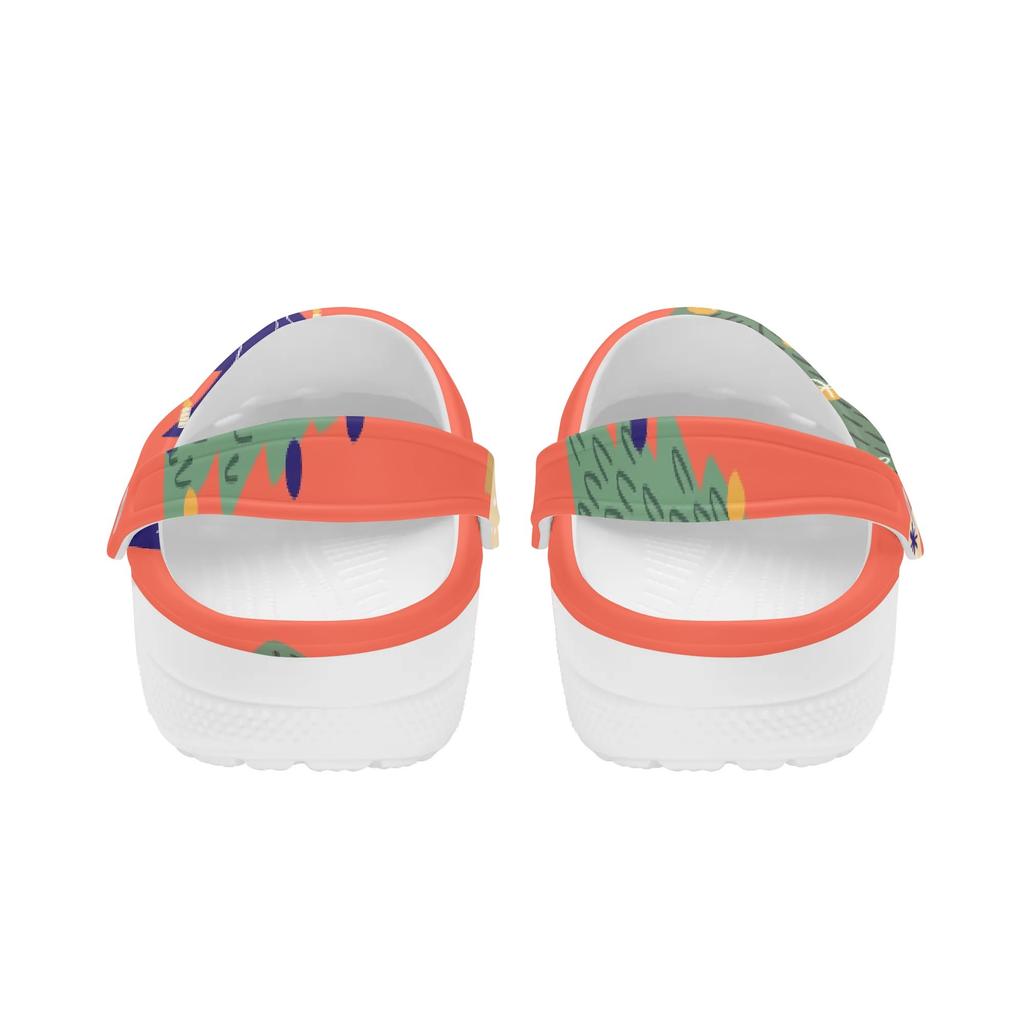 Fun Printed EVA Garden Shoes Women Men Breathable Ventilated Slip On Garden Yard Home Bathroom Casual Walking Daily Shoes Home Use