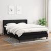 3129715 vidaXL Divan Bed with Mattress Black 140x200 Cm Fabric