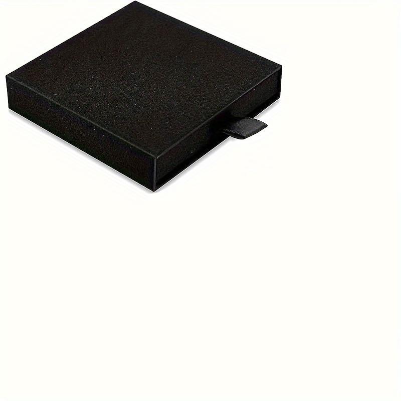 1pc Elegant Fabric-Lined Jewelry Gift Box with Drawer, Rectangular Cardboard Display Case for Necklace, Bracelet, Earrings - No Power Needed