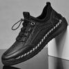 Men's Handmade Sneakers Outdoor Lace Up Non-Slip Walking Shoes Walking Driving Sports Shoes