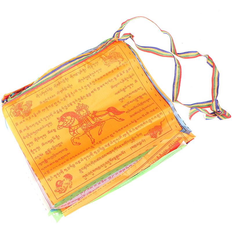 8.4M 30 Sheets 5Colors Religious Flags Tibetan Buddhist Supplies Prayer Flag