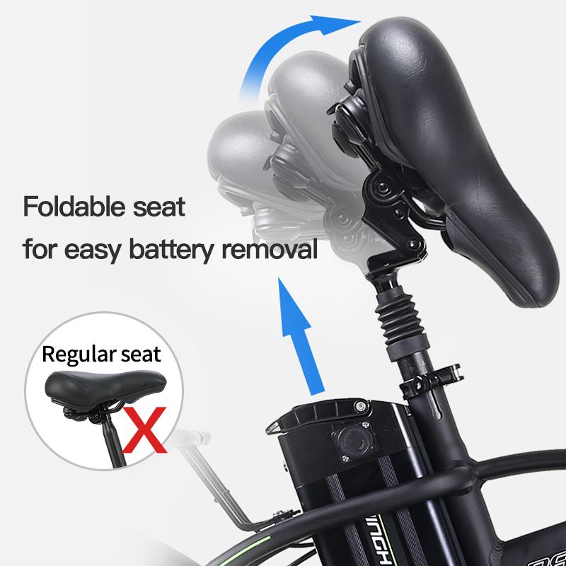 Электрический велосипед Jinghama R8, 800 Вт, 48 В, 30 Ач, 20 дюймов, 4,0 дюйма, горный велосипед с толстыми шинами, складной городской складной городской взрослый велосипед, электрический велосипед