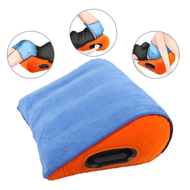 Sex Inflatable Pillow With Handle Triangle Cushion Portable Foldout Support Positioning Mattress Pillow Sex Toys For Couples