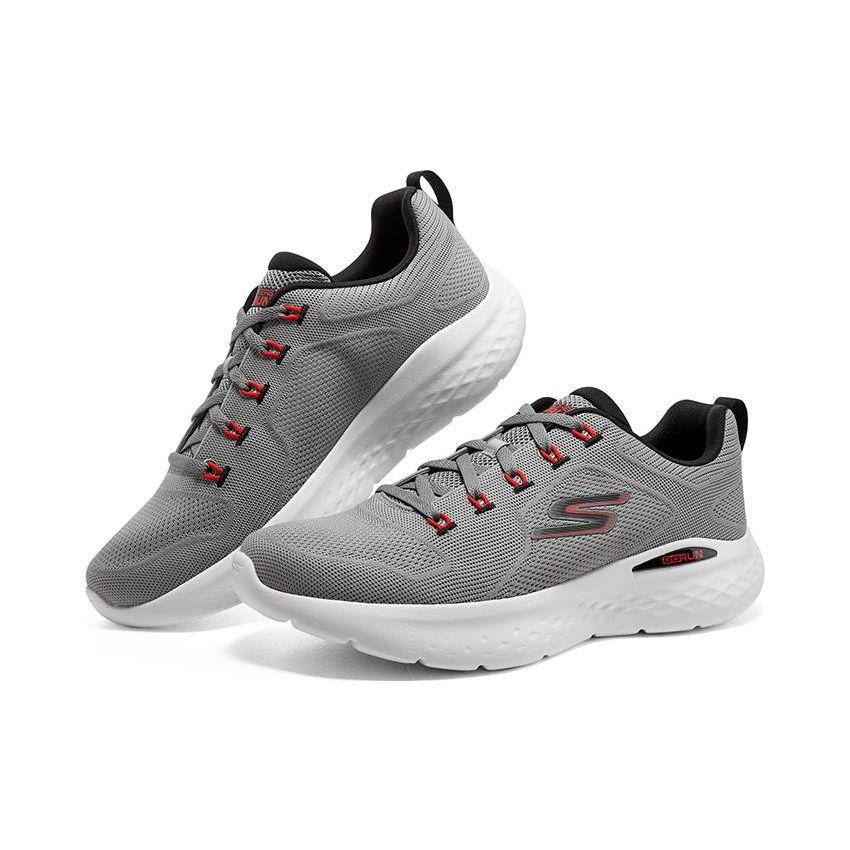 Skechers Go Run Lite Удобные Универсальные Прочные Низкие Повседневные Беговые Кроссовки Мужские Сникеры Серый 220899-GYRD