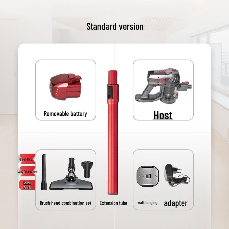 ZEK Беспроводной ручной пылесос - Мощный, Высокомощный, Вертикальный, Перезаряжаемый для уборки дома