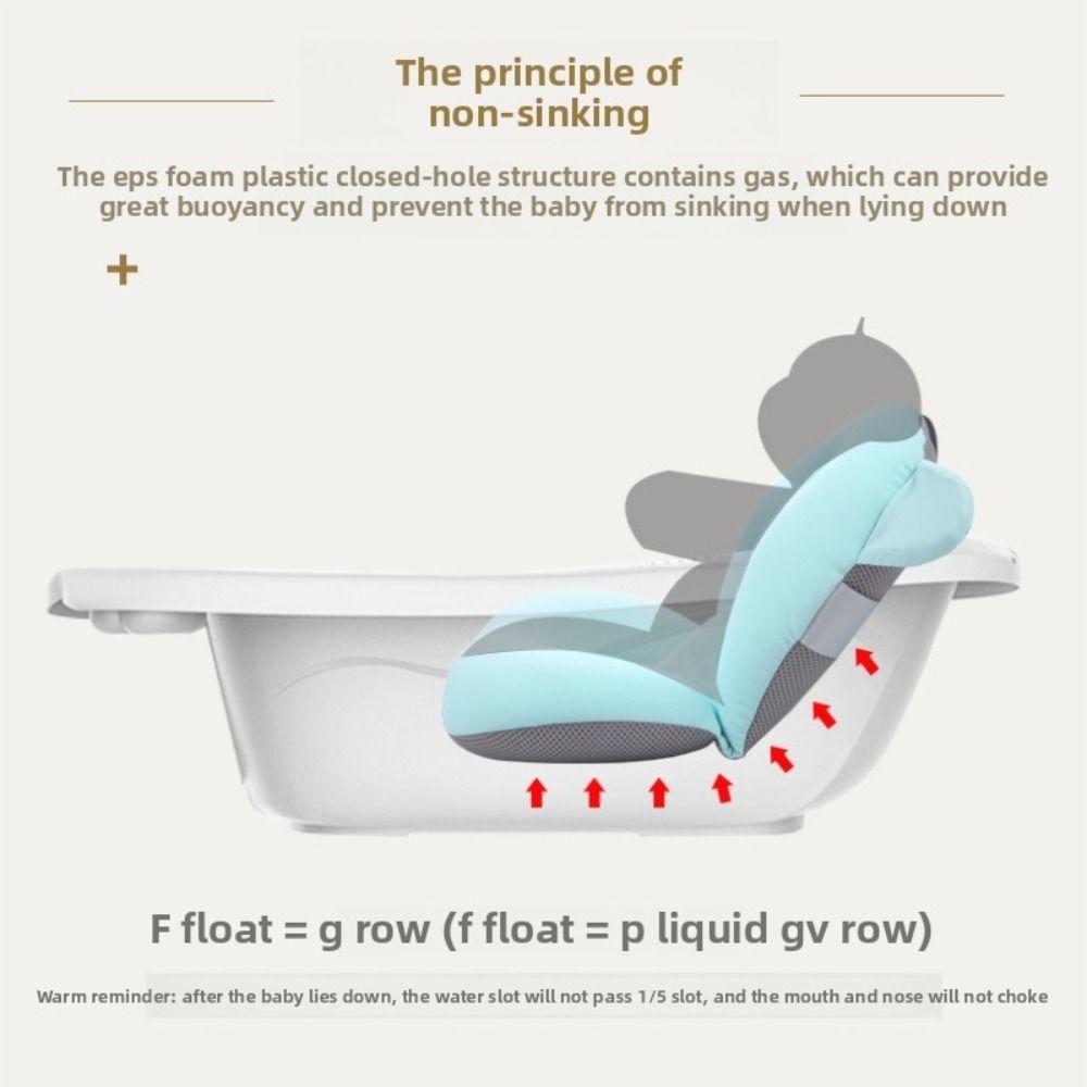 Adjustable Baby Bathtub Pad Foldable Baby Bath Seat New Support Tub Baby Shower Accessories