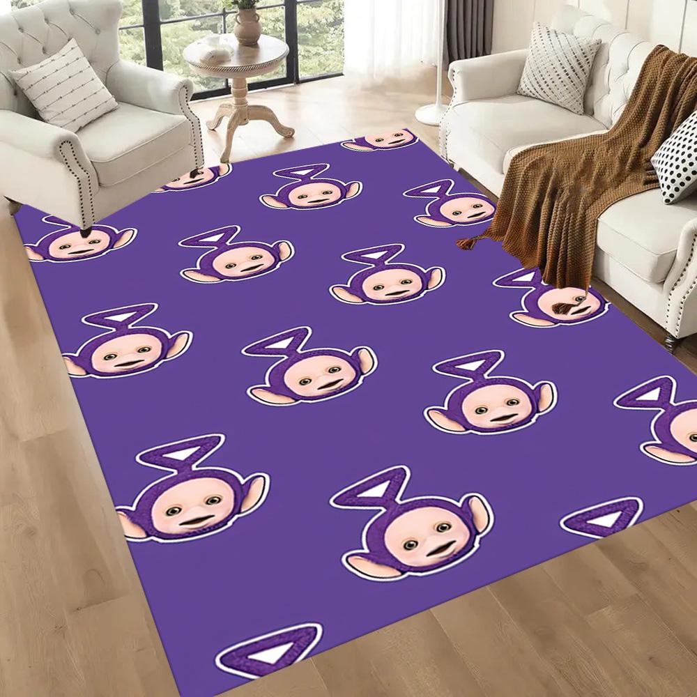 Teletubbies3 Square rugs are a great choice for living rooms, bedrooms, home décor, and as gifts.