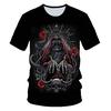 Skull Beauty Rock Cool 3D T Shirts Mens Motorcycle Punk 3D Printed T Shirt Men Clothes Tshirt Summer Top Homme Hipster Pop Shirt
