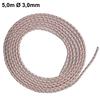 Starter rope for lawn mower pull cord 5 0 meters long with 3 0mm diameter replacement part suited for various garden machinery