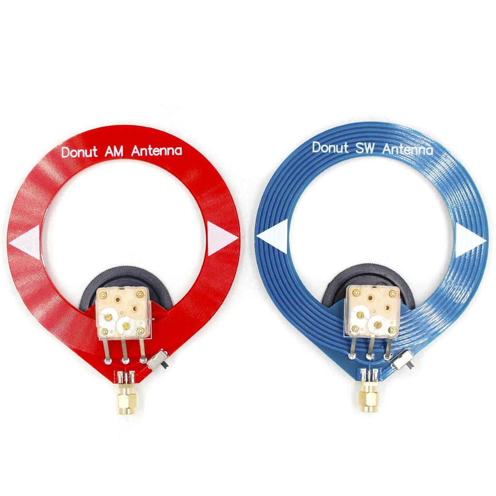Donut AM MW/SW Antenna Short Wave Radio Small Loop Antenna Outdoor Replacement for HFDY Malahiteam DSP DSP2 Receiver