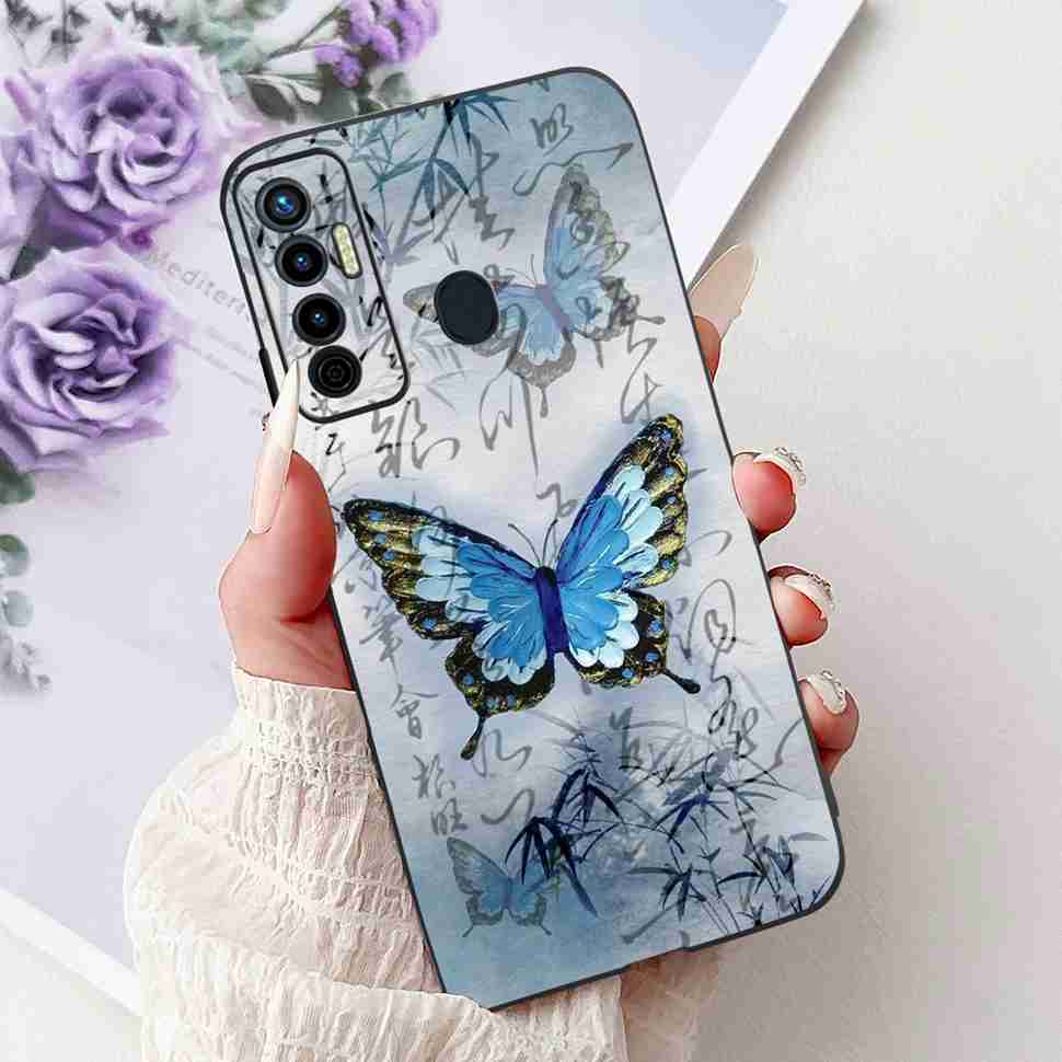 Cute Cat Cover For Tecno Camon 17 Case CG6 CG6j Silicone Soft Protection Shell For Tecno Camon 17 Camon17 Back Cover Casing 6.6"