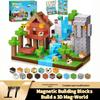 Magic Magnetic Forest Blocks - Magnetic Cube Building Set for Kids