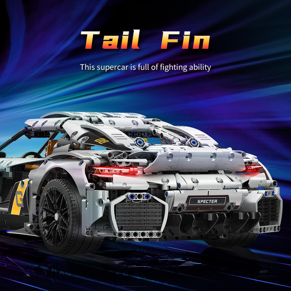 Новая техническая модель автомобиля Koenigseggs GEMARE, спортивный гоночный автомобиль, строительные блоки, кирпичи, развивающие игрушки «сделай сам», детские подарки на день рождения