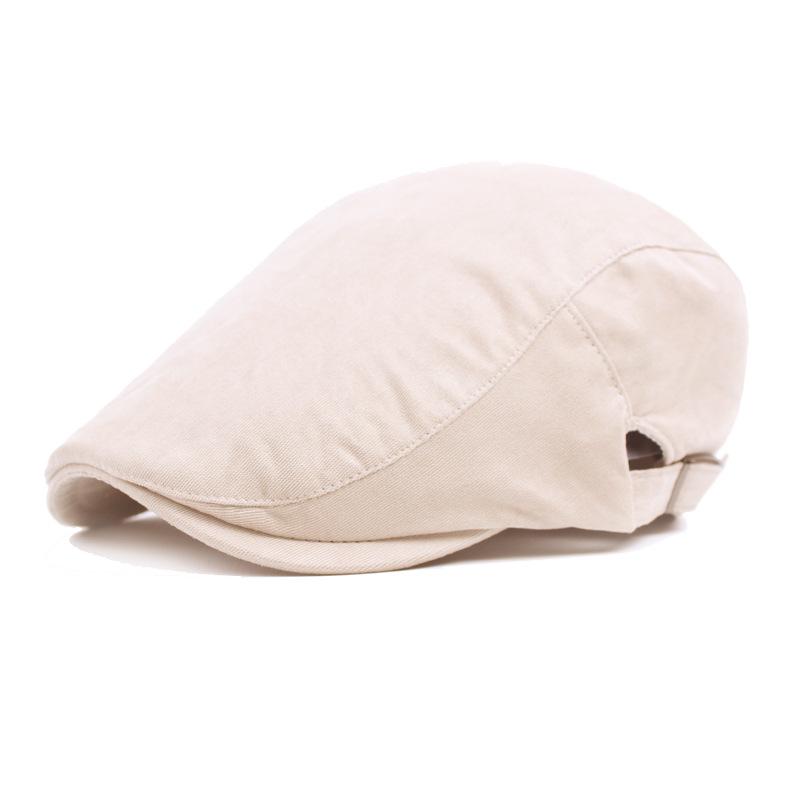 Autumn Men'S Solid Color Forward Hat Casual Beret Women'S College Style Simple Forward Hat Painter Hat