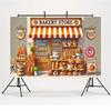 2D flat design single-piece decoration for bakery wall suitable for any season suitable for decorating rooms and gardens