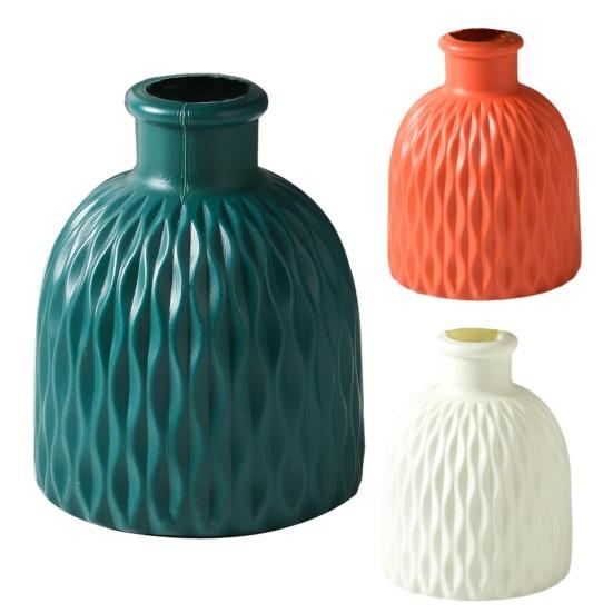 Ваза для цветов, небьющаяся, европейский стиль, однотонная, современная, круглая, открывающаяся, настольное украшение