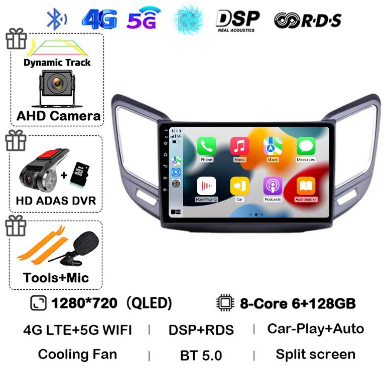 Android 14 Carplay Auto For Changan CS15 2016 2017 2018 2019 2020 Multimedia Car Radio Player WIFI+4G Stereo Touch Screen DSP
