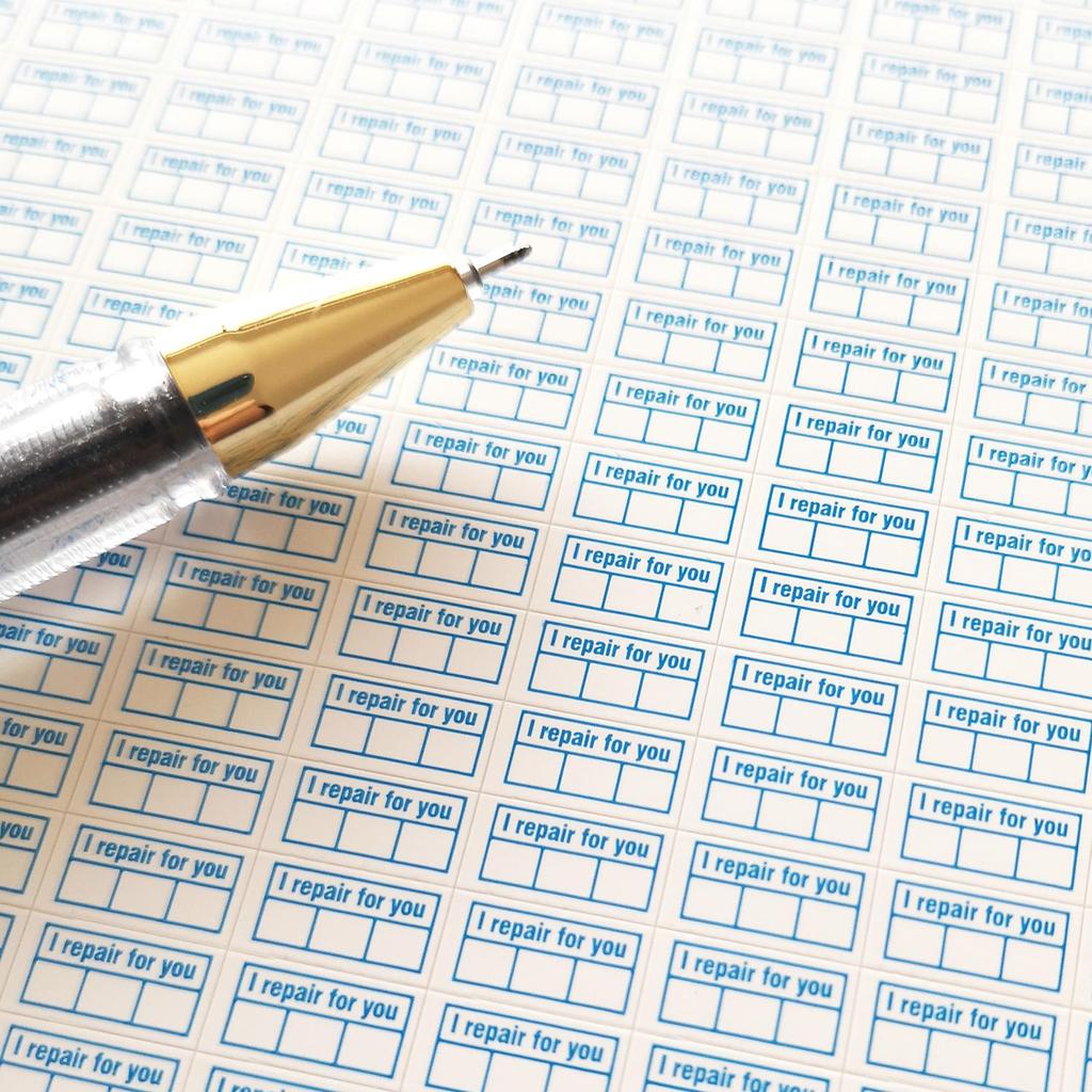 400 шт. 10x5 мм I Repair For You, защита от несанкционированного вскрытия, защита от удаления, бумага Birttle, гарантия, уплотнительная наклейка, срок годности, записываемая