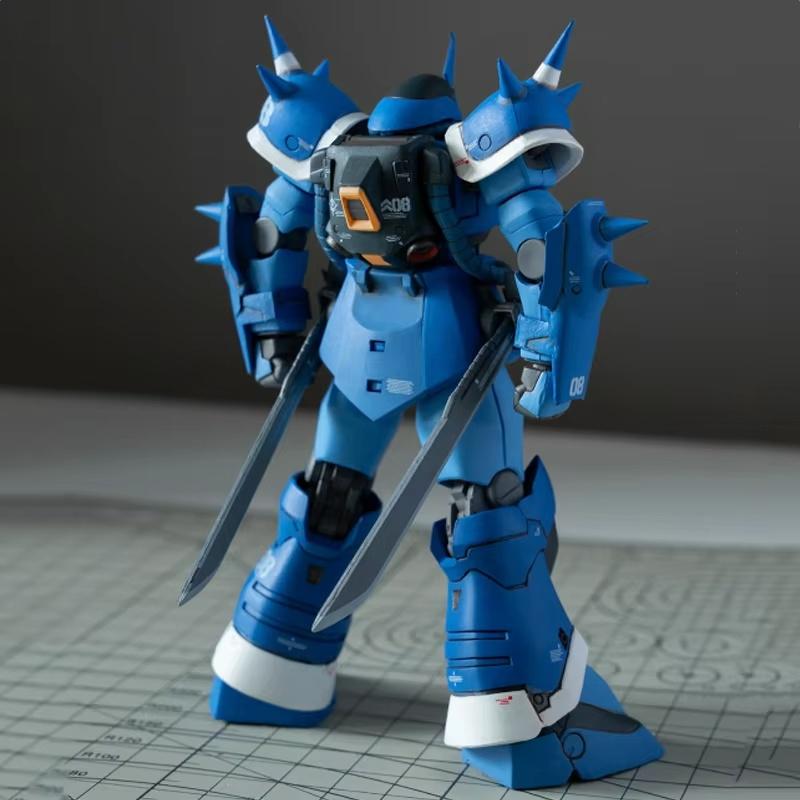 Эфрит Прототип HGUC 1/144 MS-08TX Модель-конструктор Меха Фигурки Действия Настольное Украшение Головоломка для Мальчика Игрушка Подарок Коллекционный