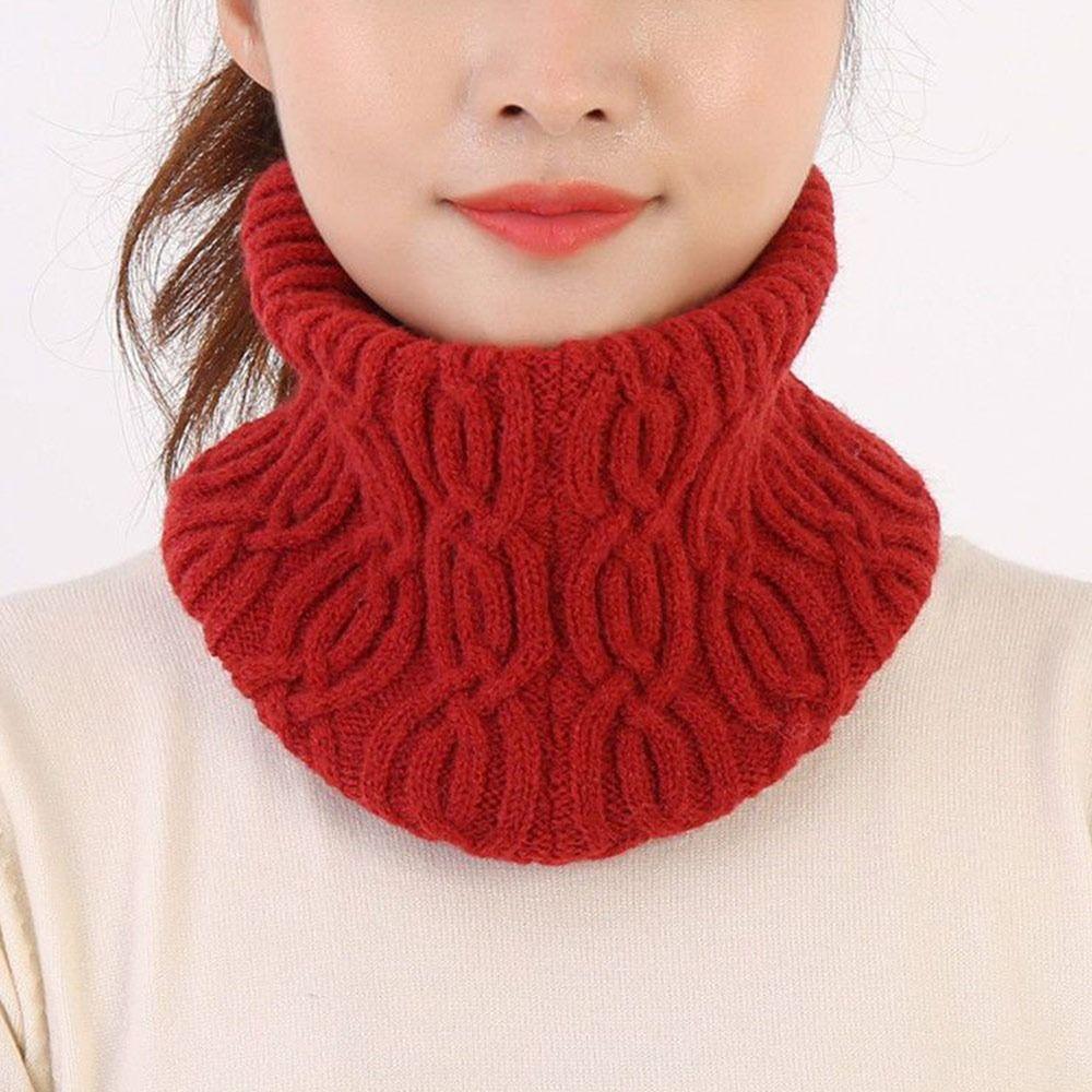 Winter Detachable Windproof Knitted Fake Collar Turtleneck Neck Warmer Scarf